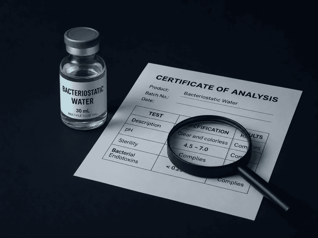 certificate of analysis